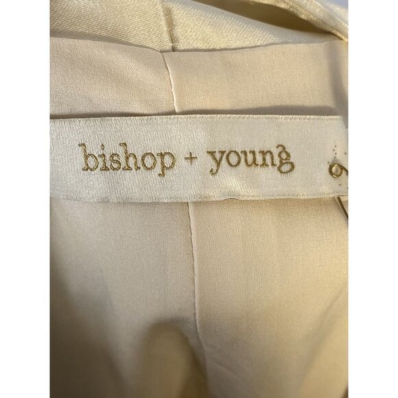 Bishop + Young Womens Open Front Blazer‎ Jacket Satin Silk Size Small - Picture 6 of 10
